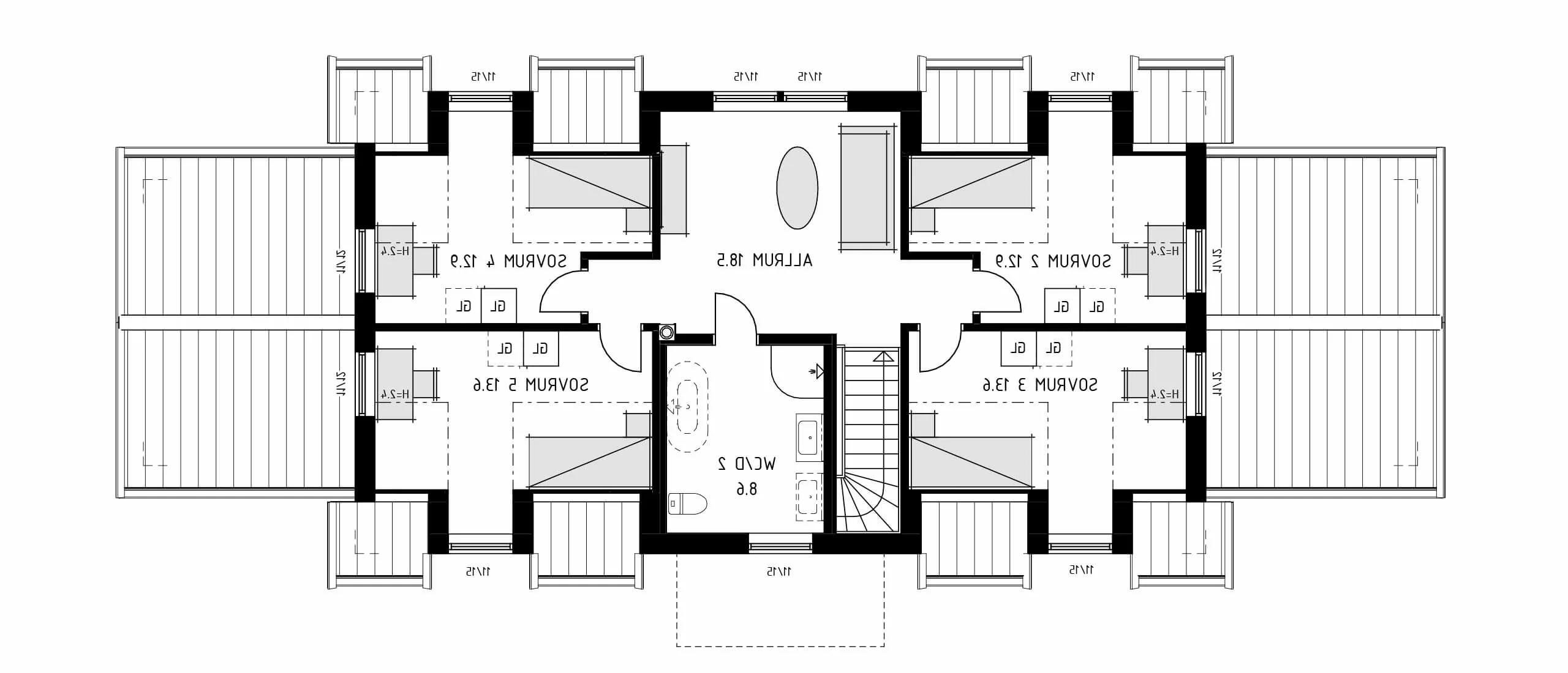 trivselhus villa falsterbo planlösning