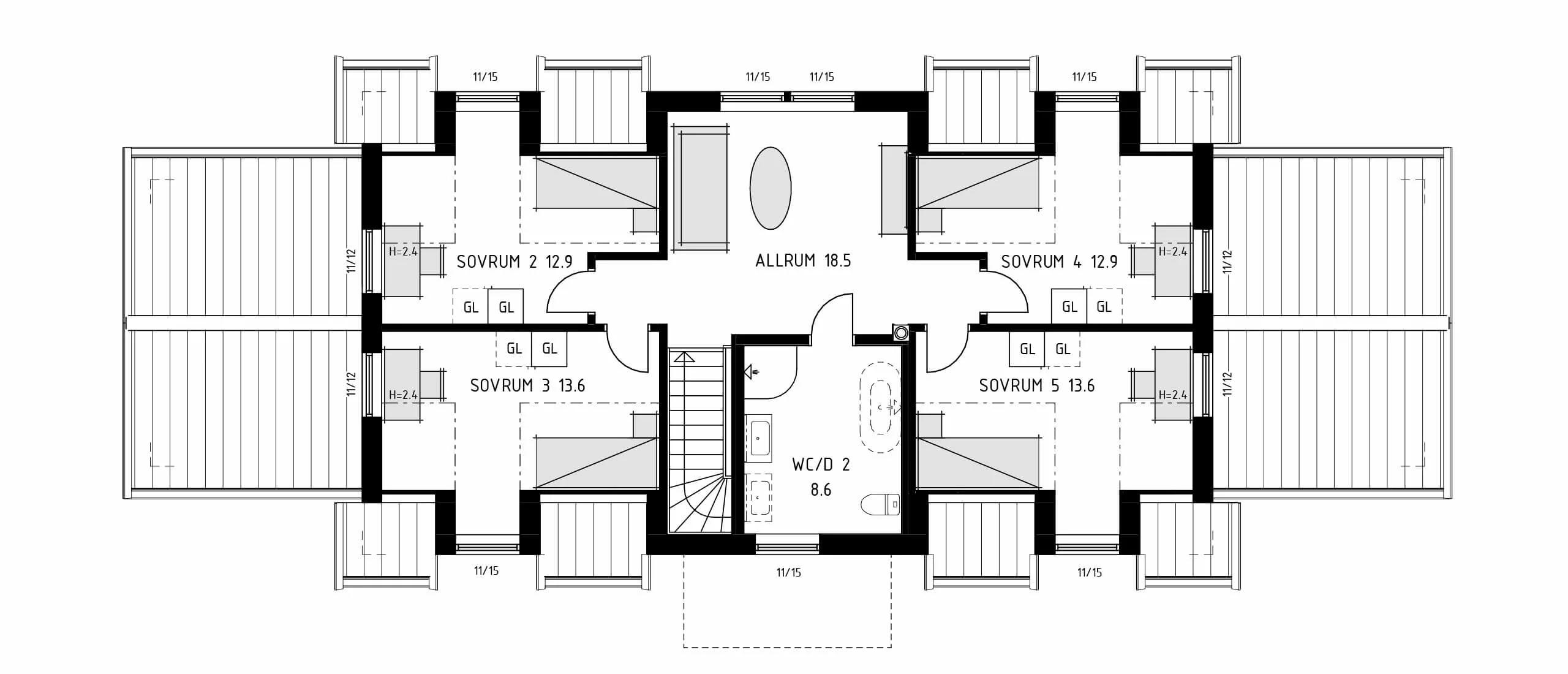 trivselhus villa falsterbo planlösning
