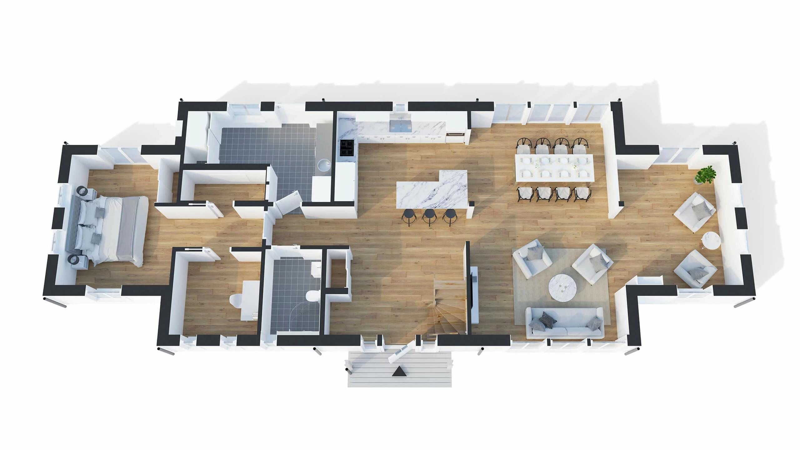 trivselhus villa falsterbo planlösning