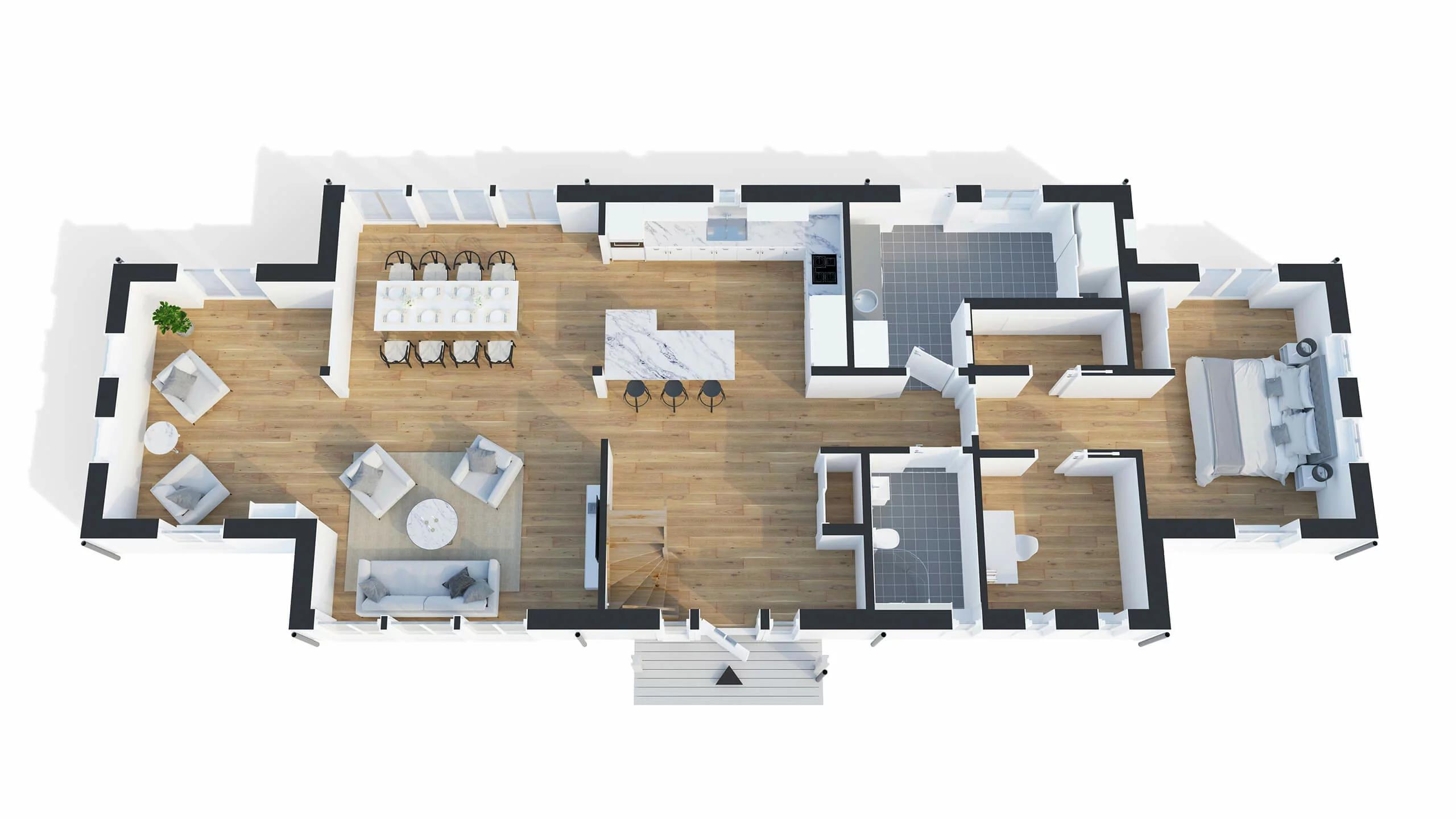 trivselhus villa falsterbo planlösning