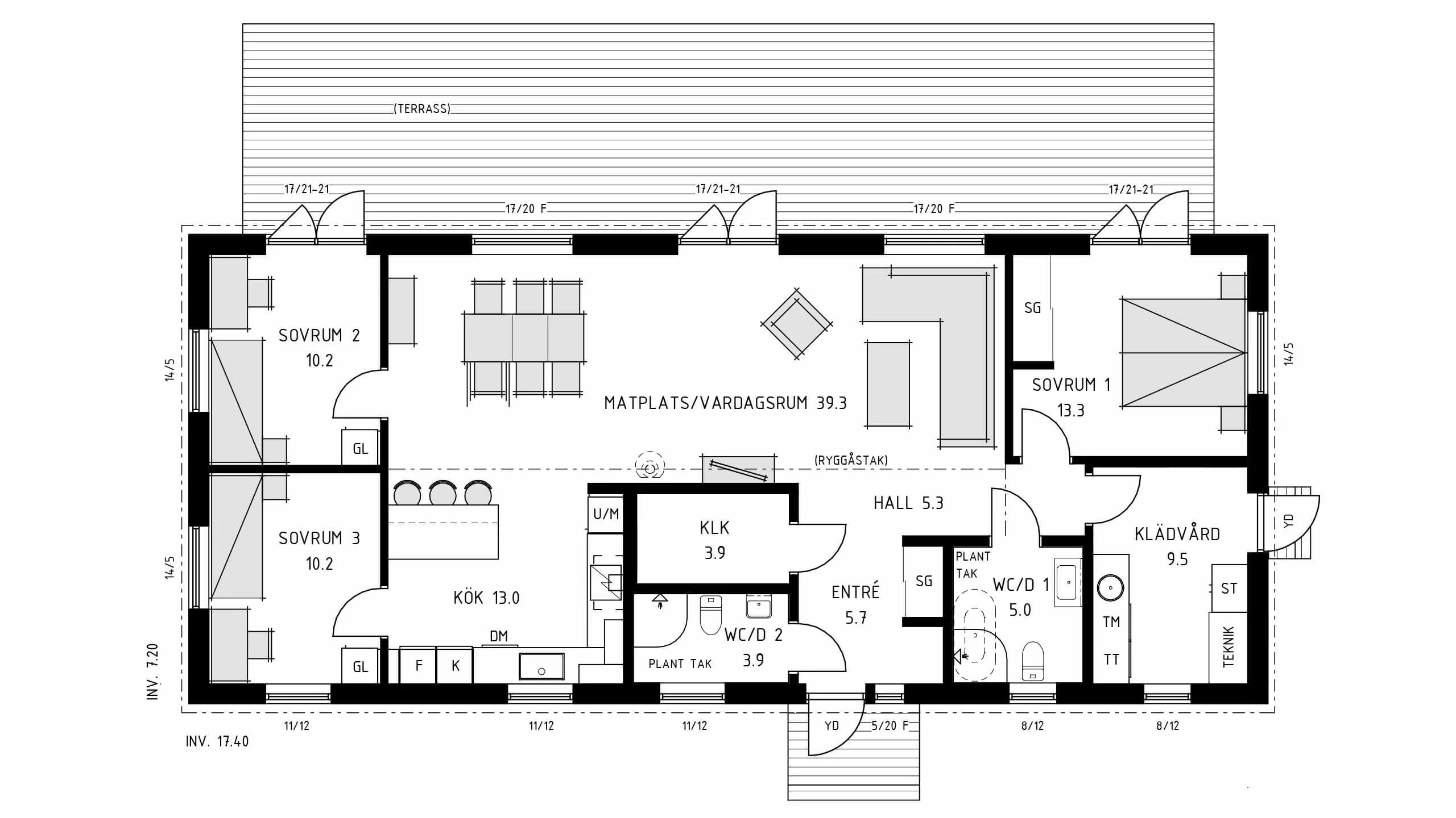 trivselhus villa frösö planlösning