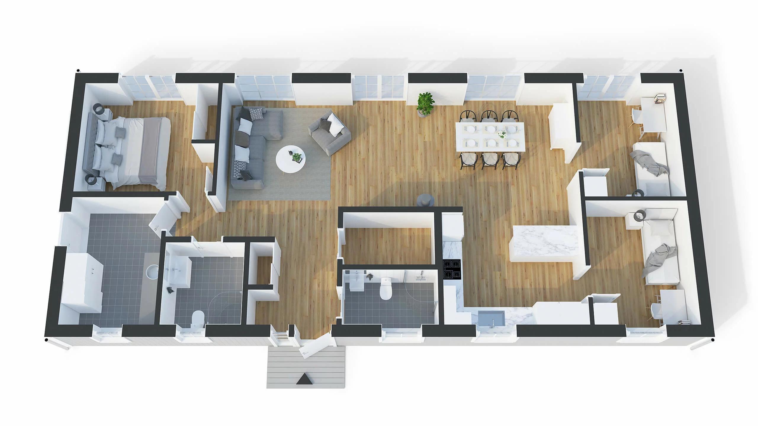 trivselhus villa frösö planlösning
