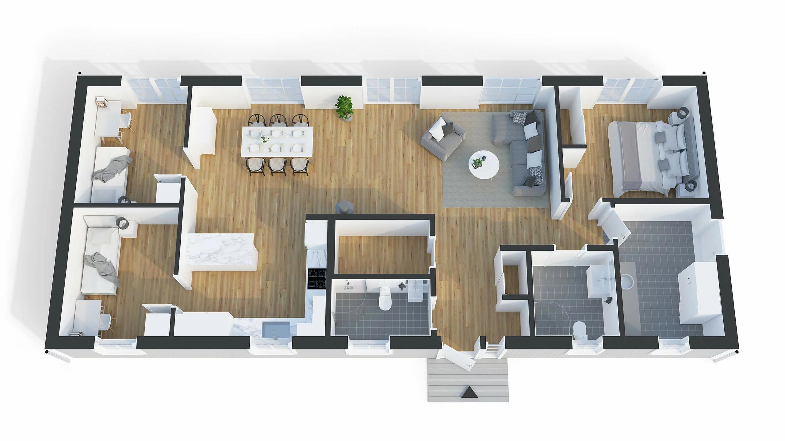 trivselhus villa frösö planlösning