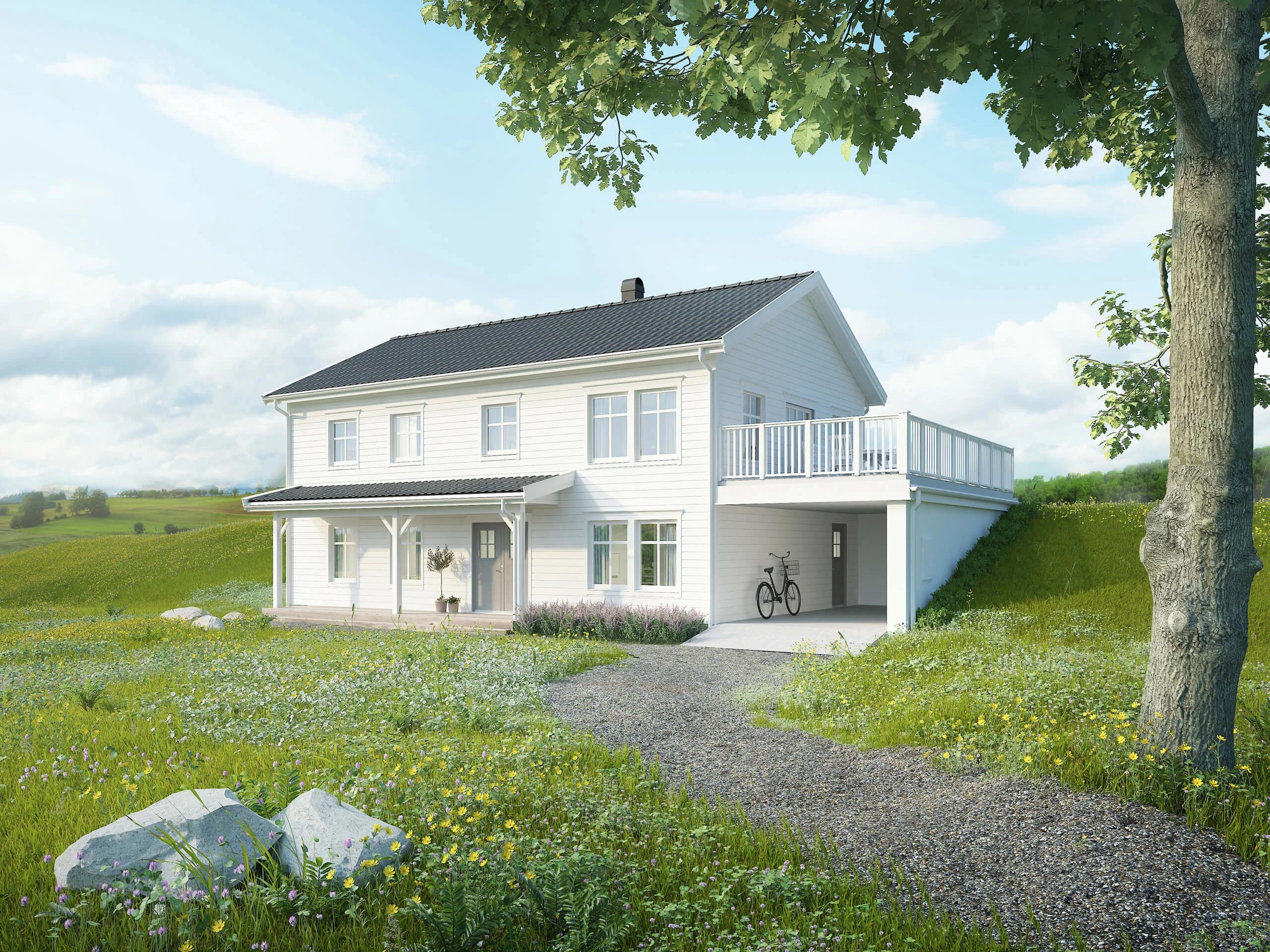 trivselhus villa furuliden fasad