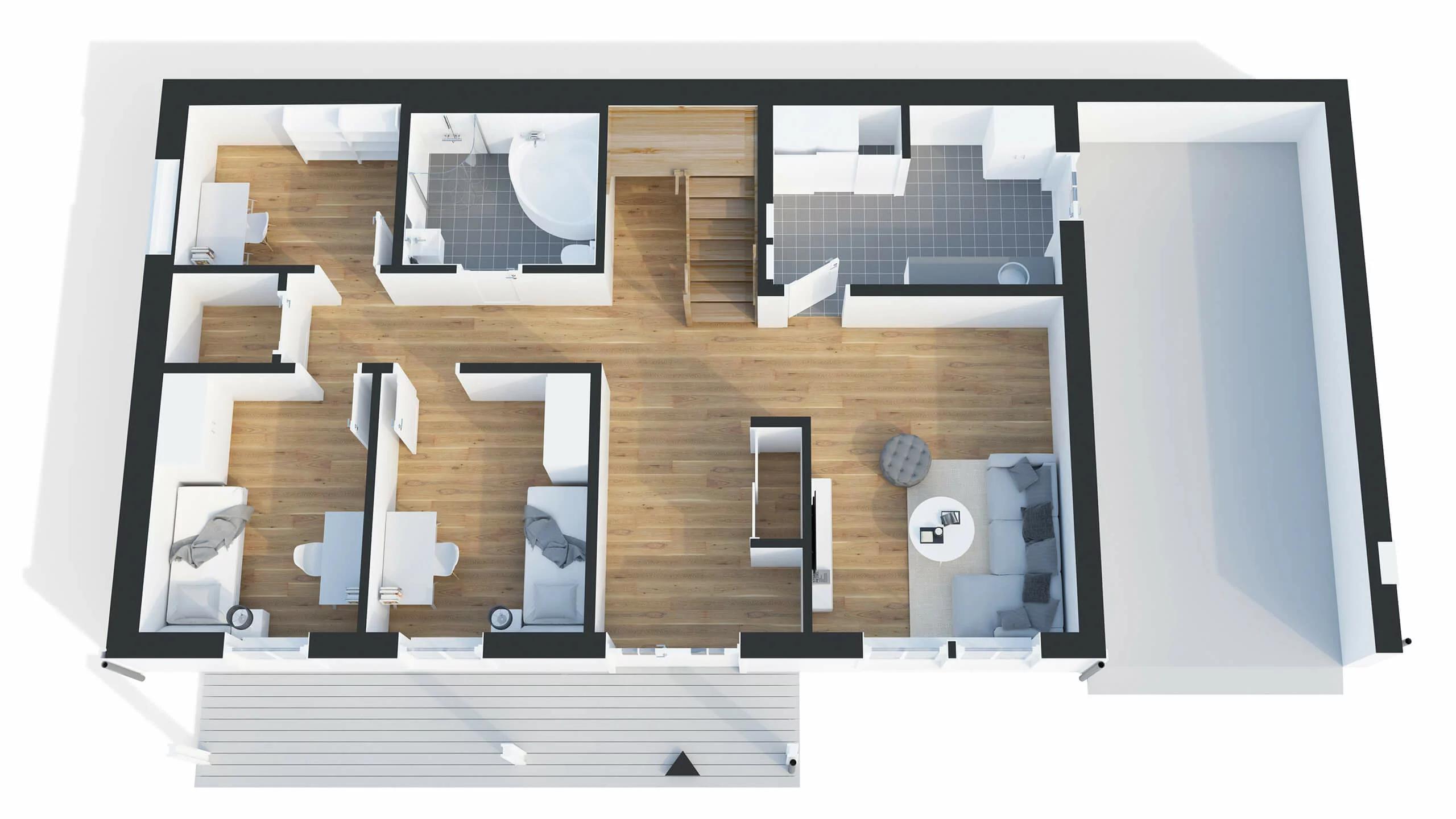 trivselhus villa furuliden planlösning