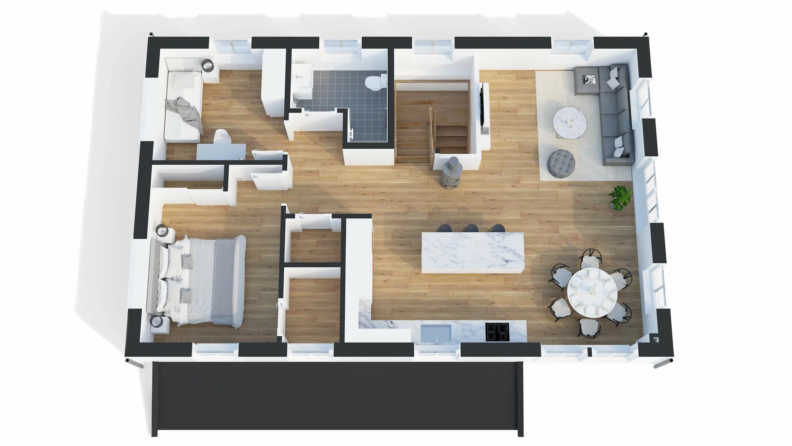 trivselhus villa furuliden planlösning