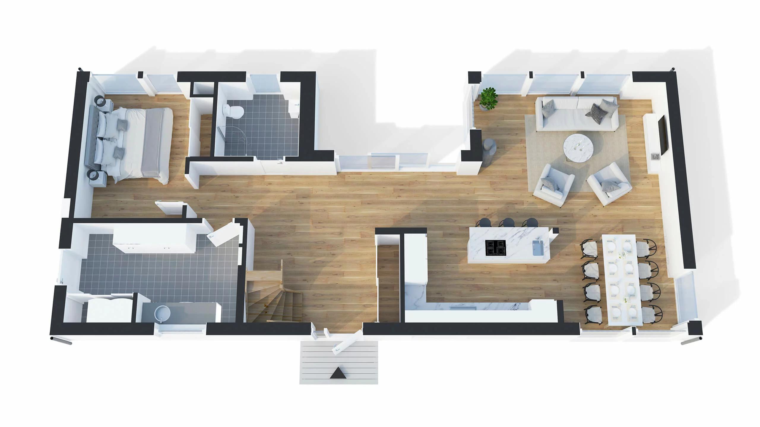 trivselhus villa gällnö planlösning