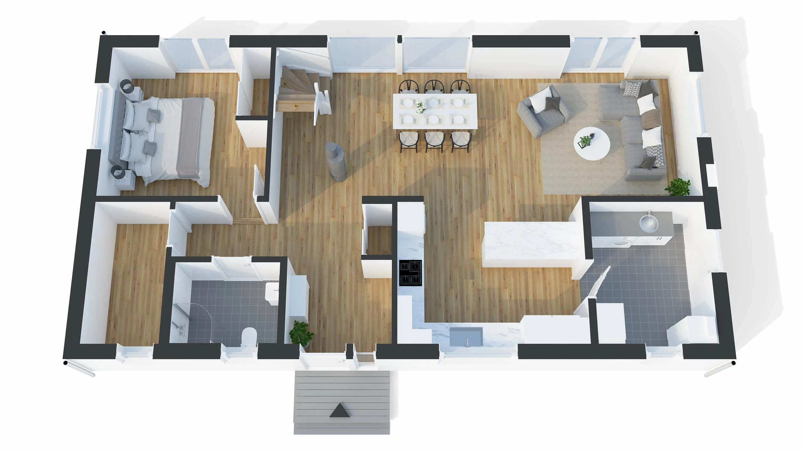 trivselhus villa klövsjö planlösning