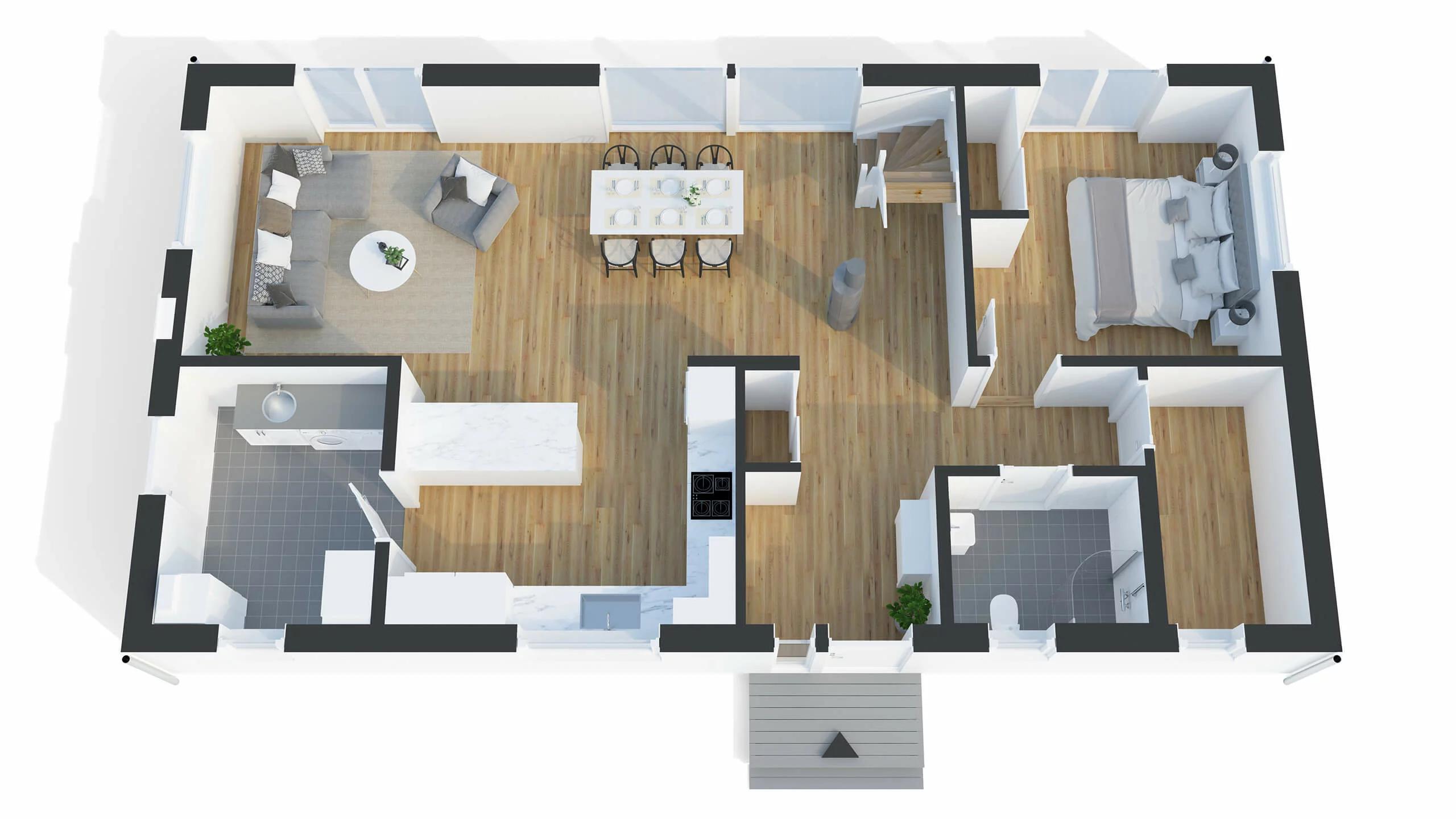 trivselhus villa klövsjö planlösning