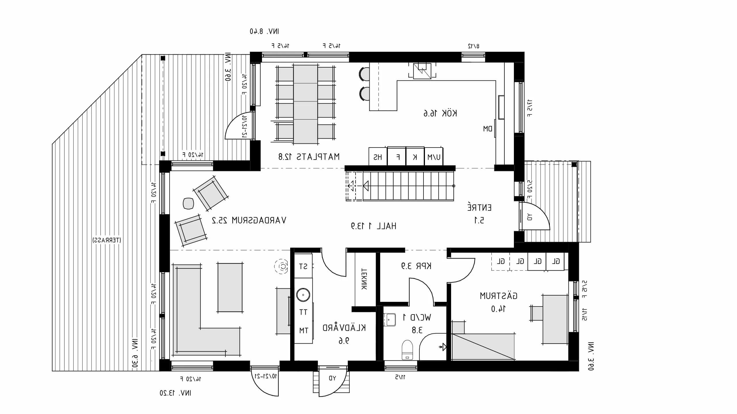 trivselhus villa lidingö planlösning