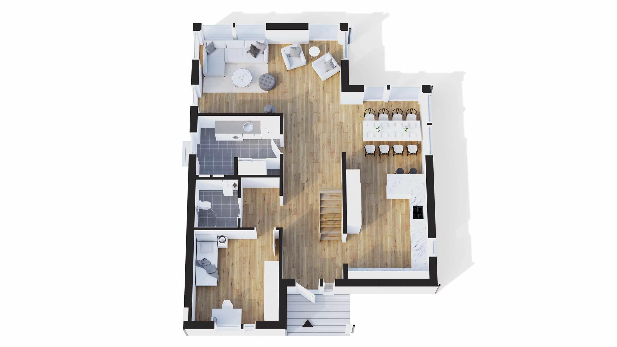 trivselhus villa lidingö planlösning