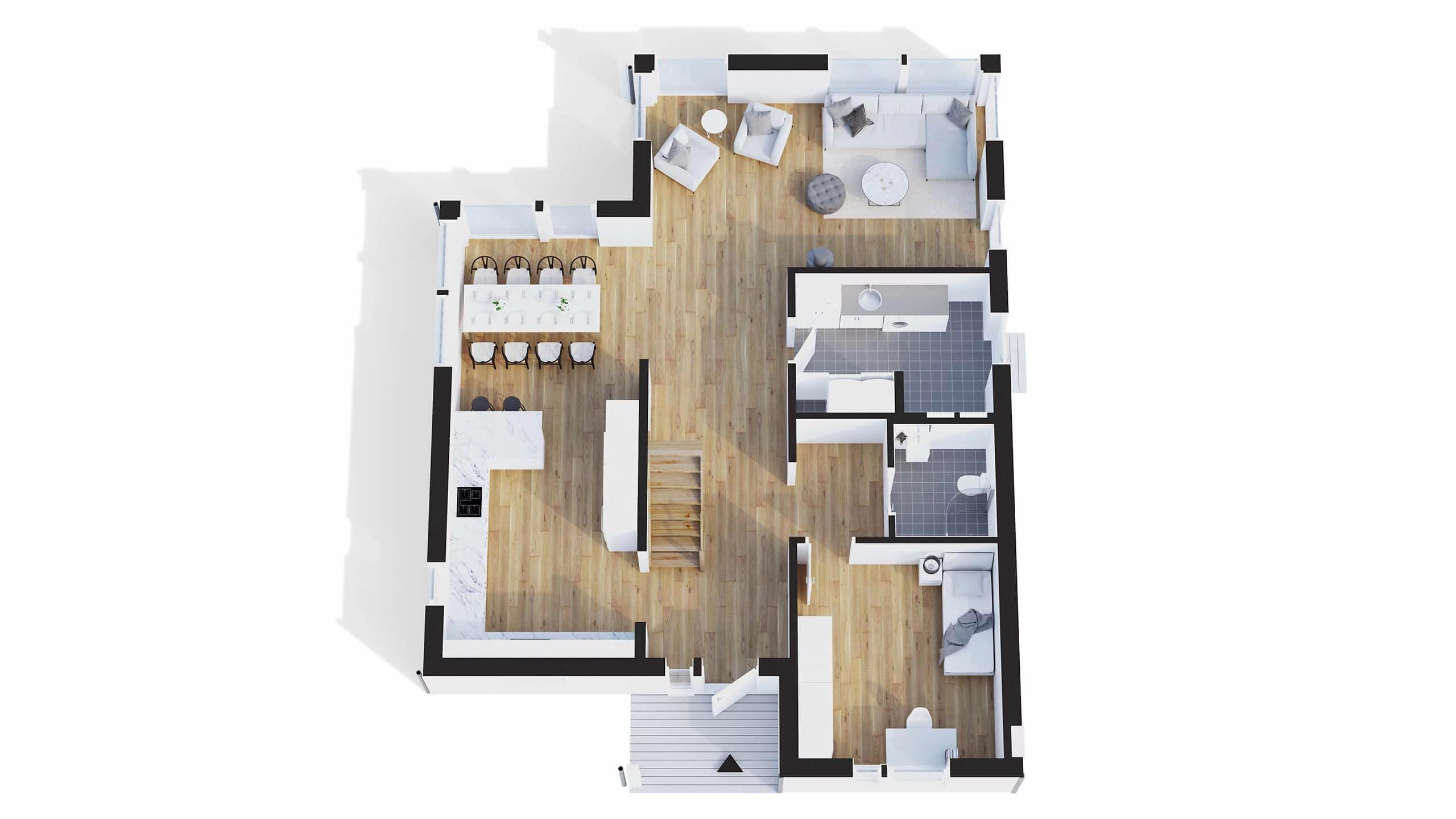 trivselhus villa lidingö planlösning