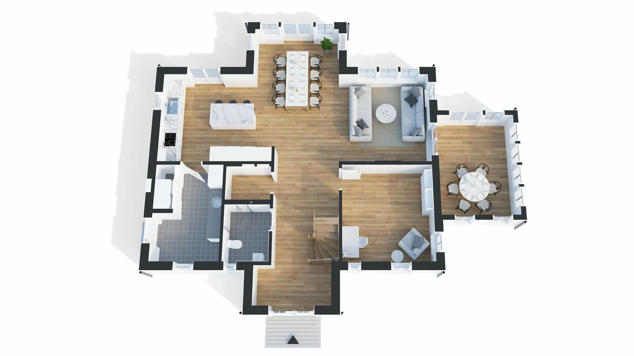 trivselhus villa mariefred planlösning