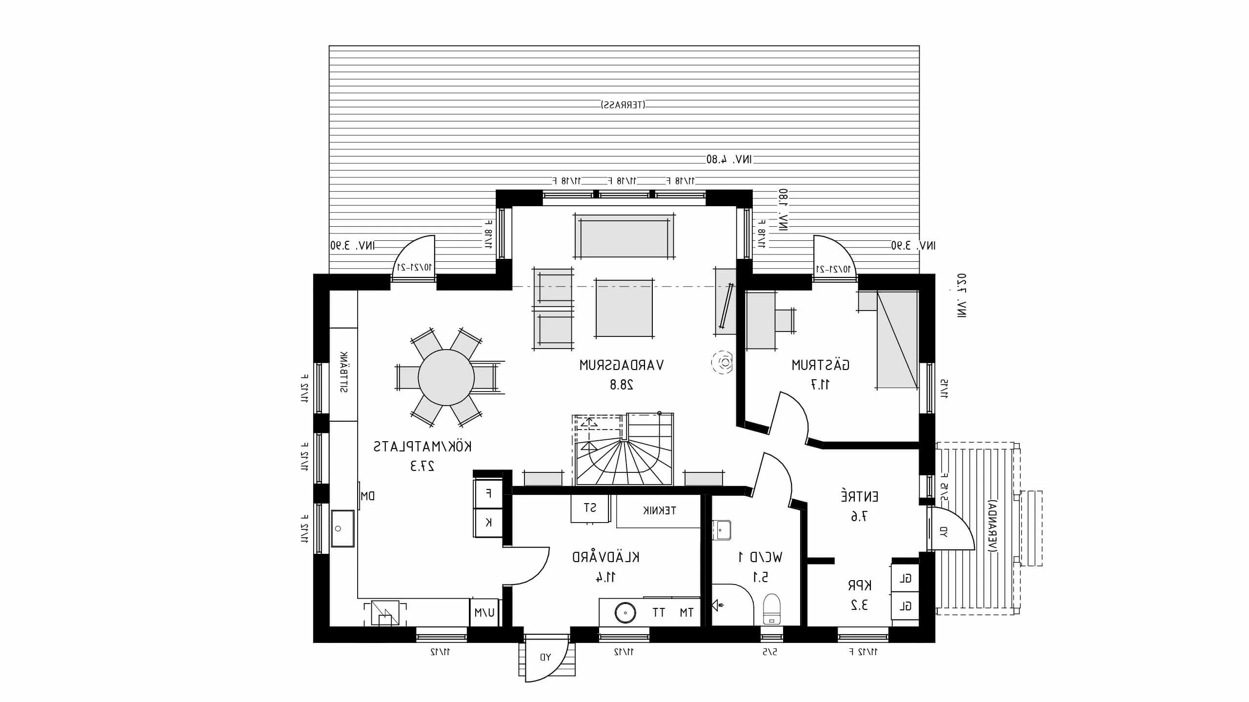 trivselhus villa mörtnäs planlösning