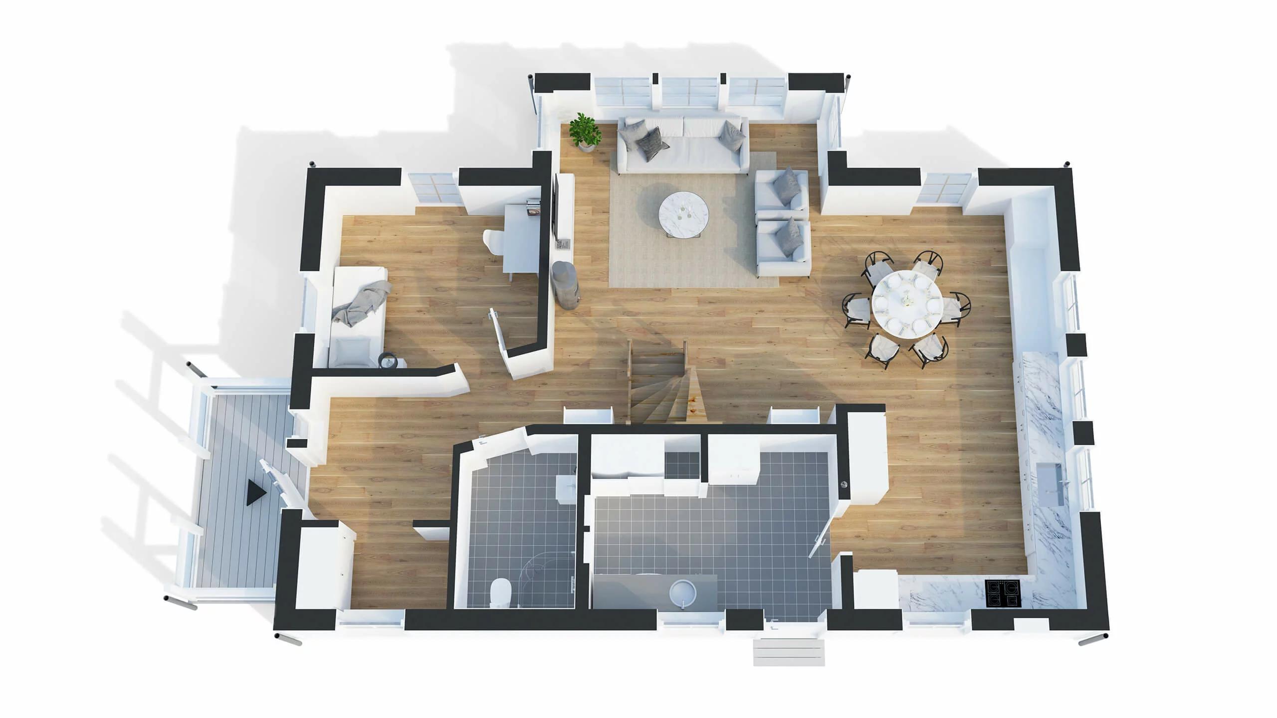 trivselhus villa mörtnäs planlösning