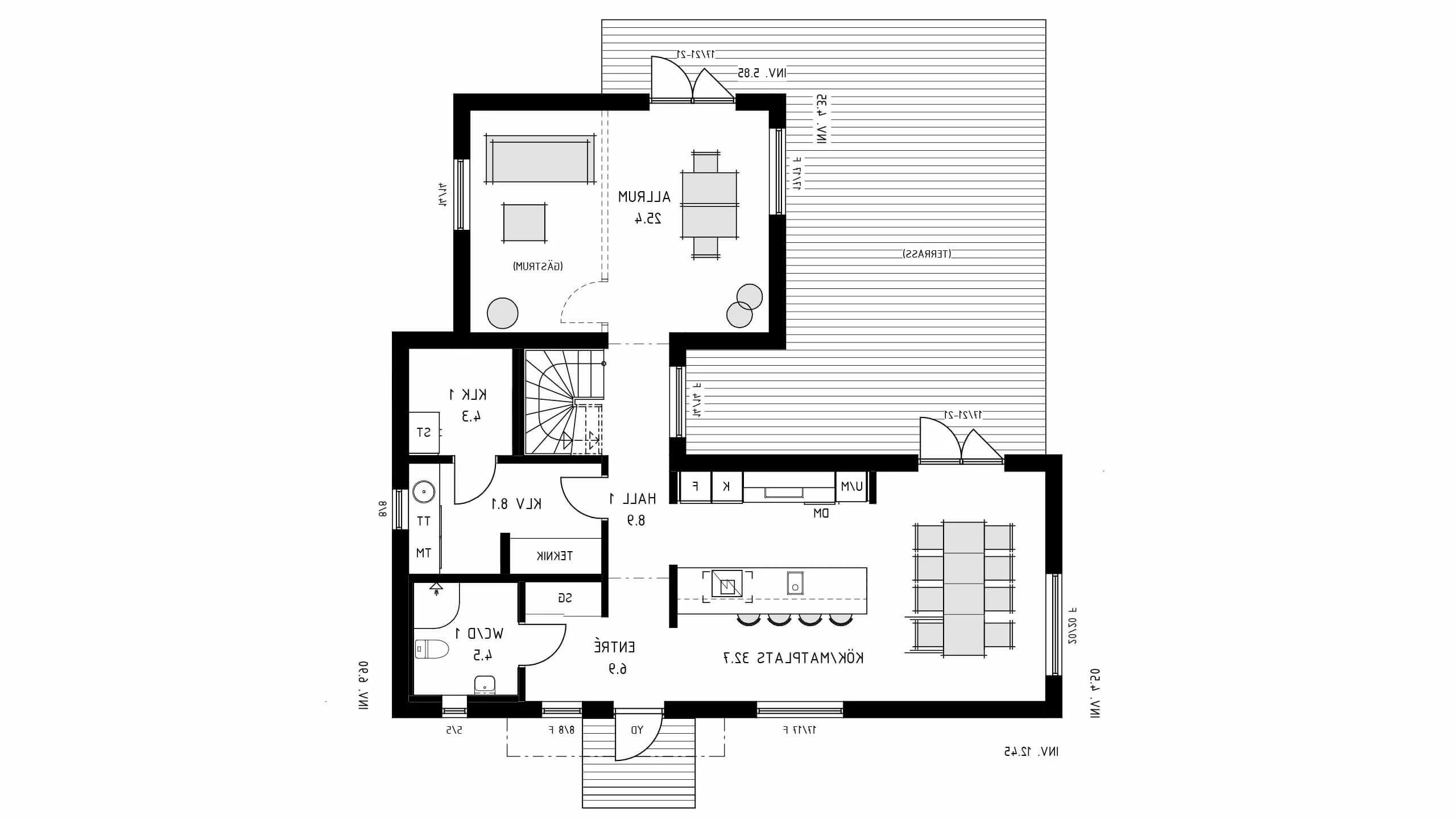 trivselhus villa nacka planlösning