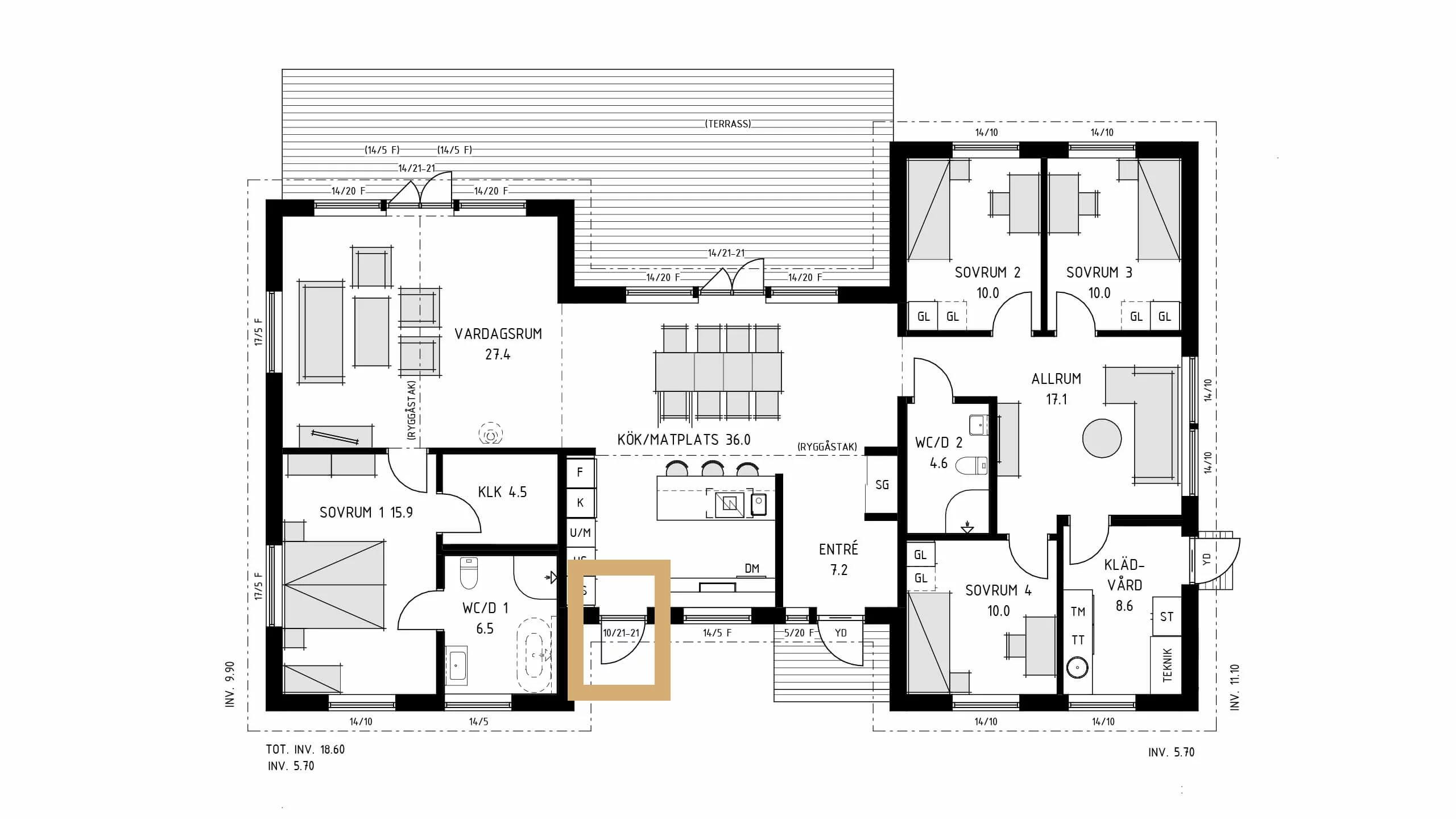 trivselhus villa nättraby planlösning