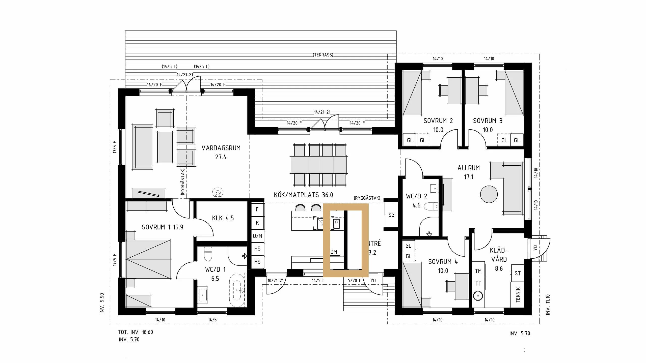 trivselhus villa nättraby planlösning
