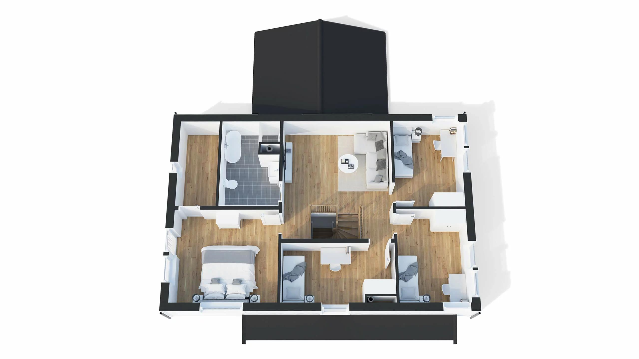 trivselhus villa norrtälje planlösning