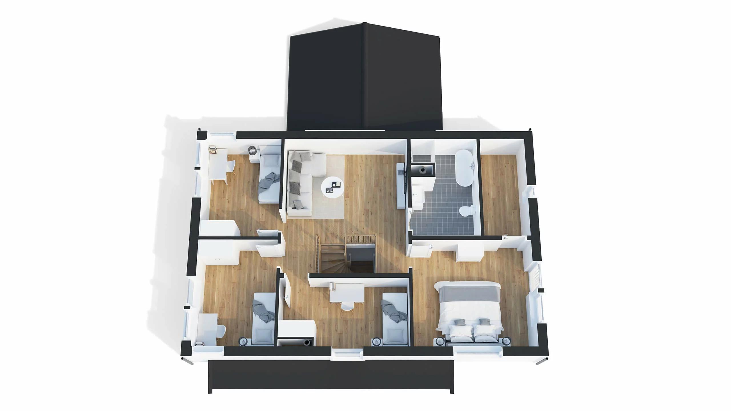 trivselhus villa norrtälje planlösning