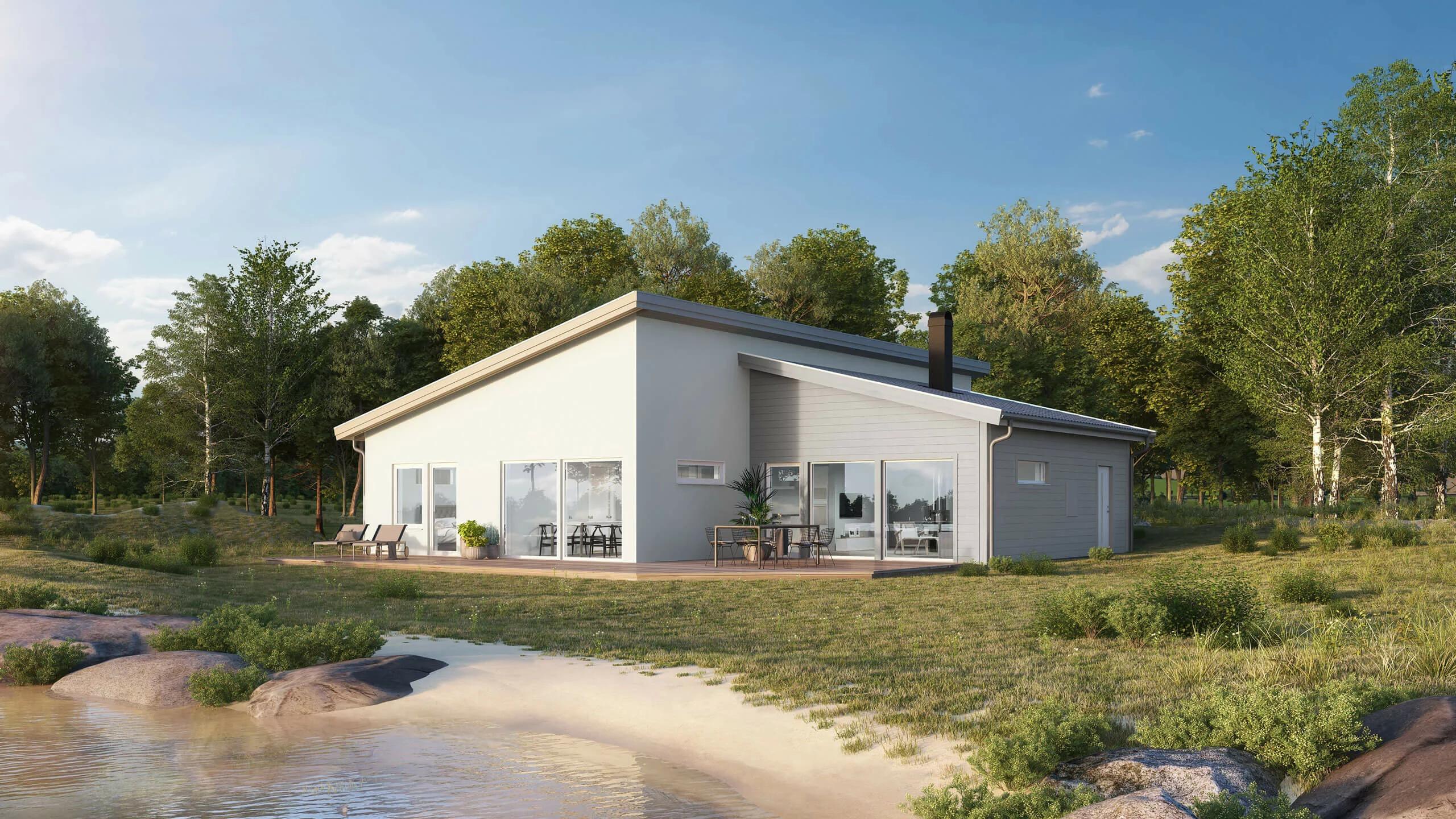 trivselhus villa roxen fasad