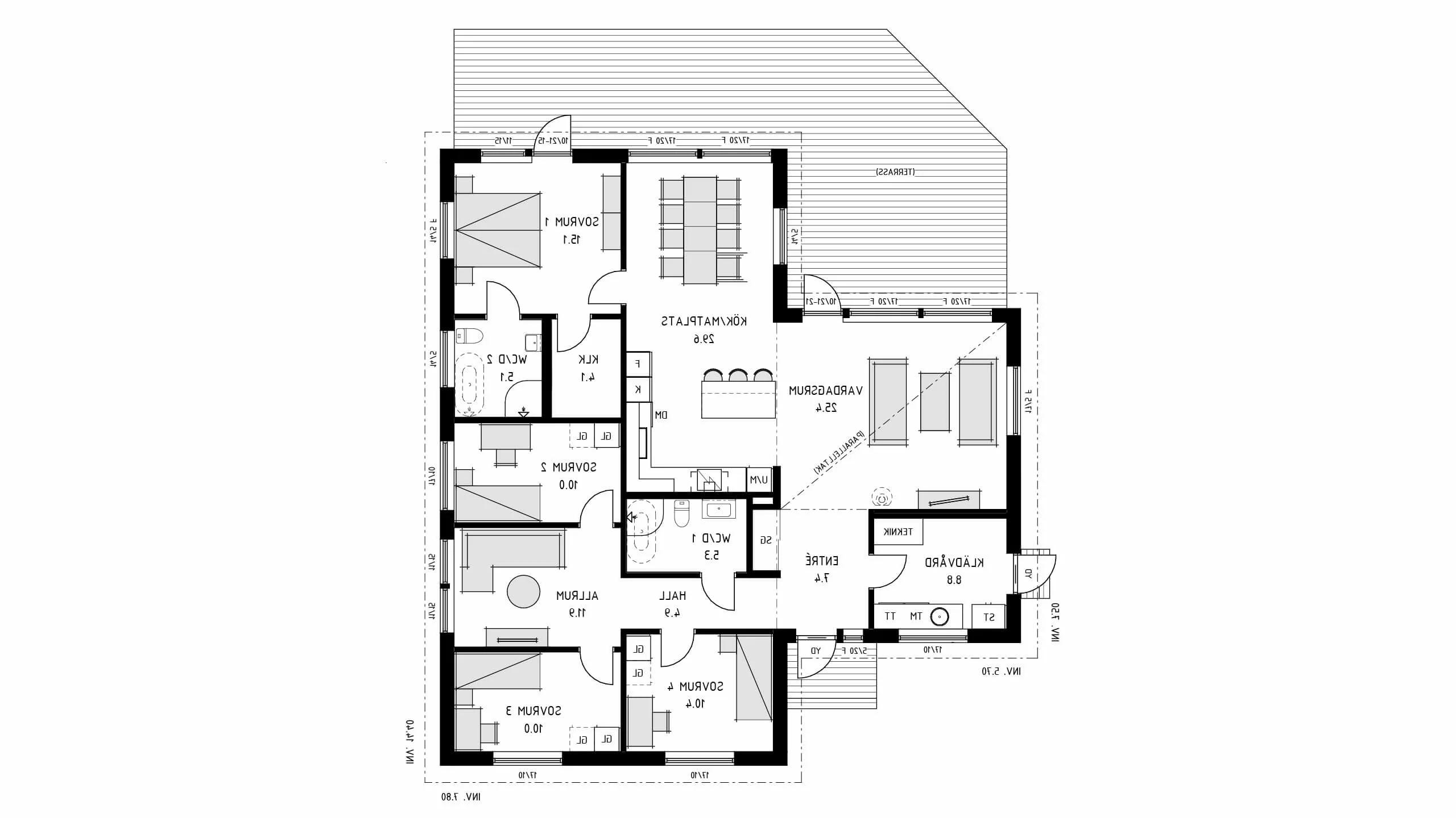 trivselhus villa roxen planlösning