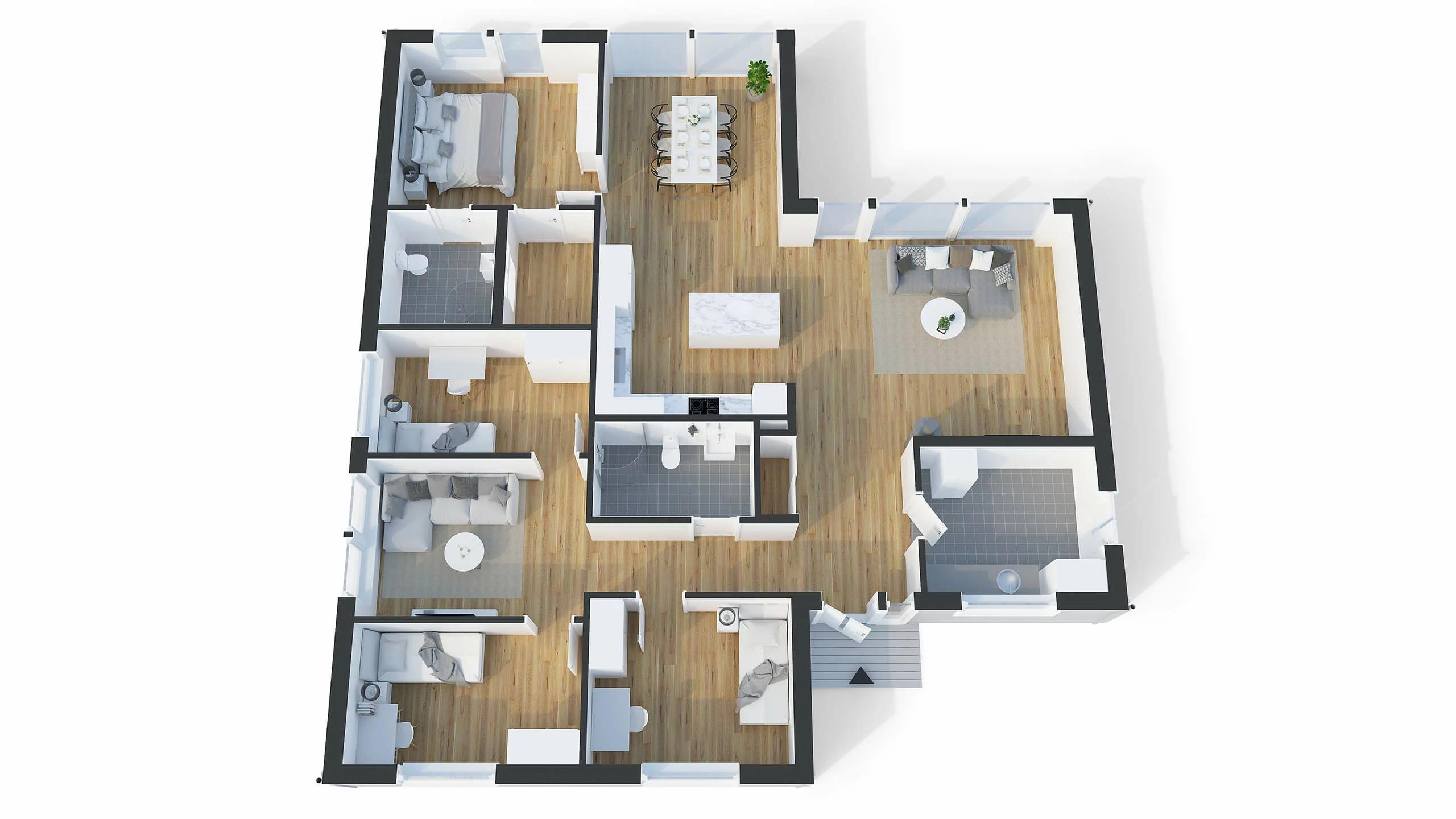 trivselhus villa roxen planlösning