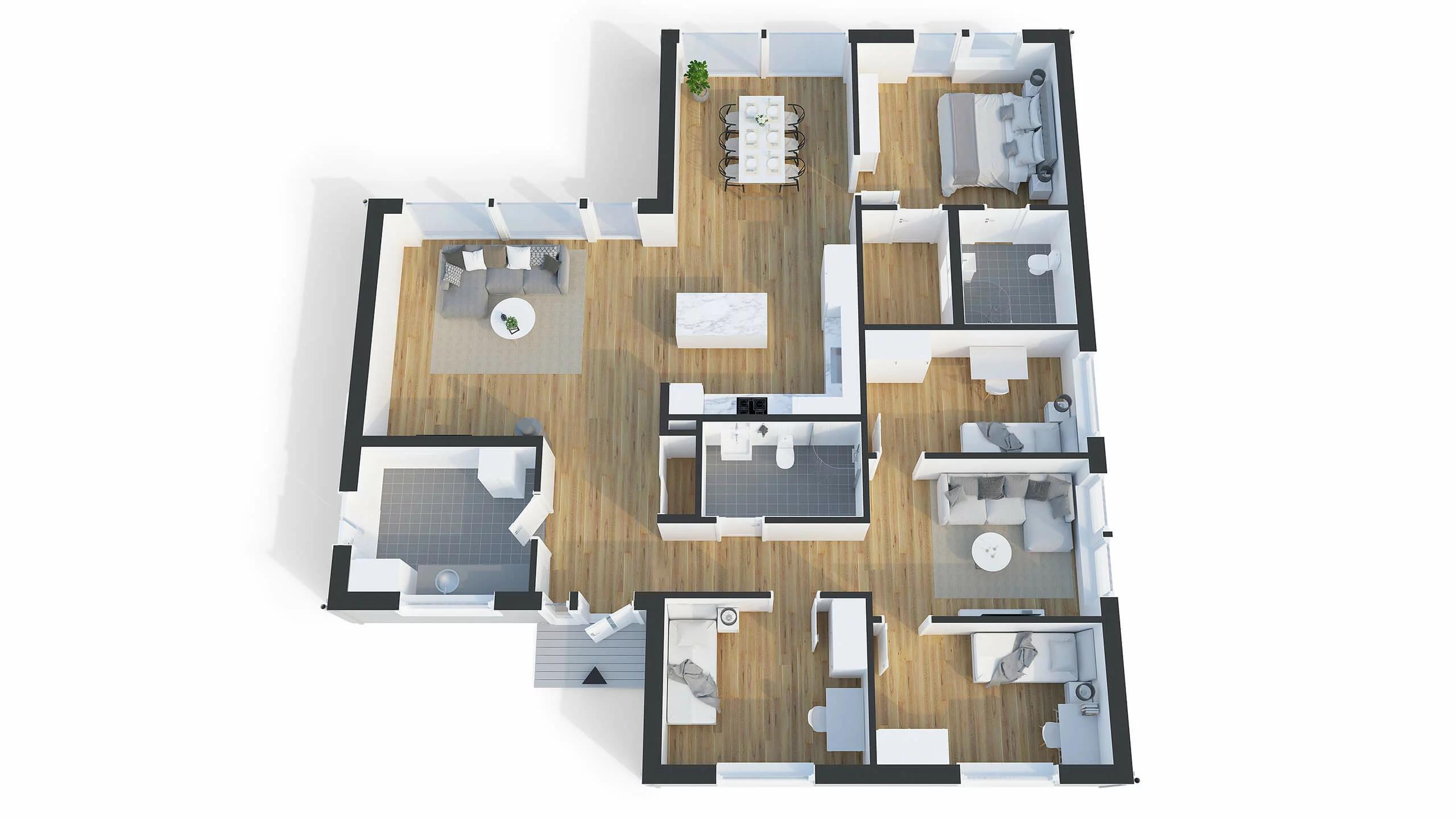 trivselhus villa roxen planlösning