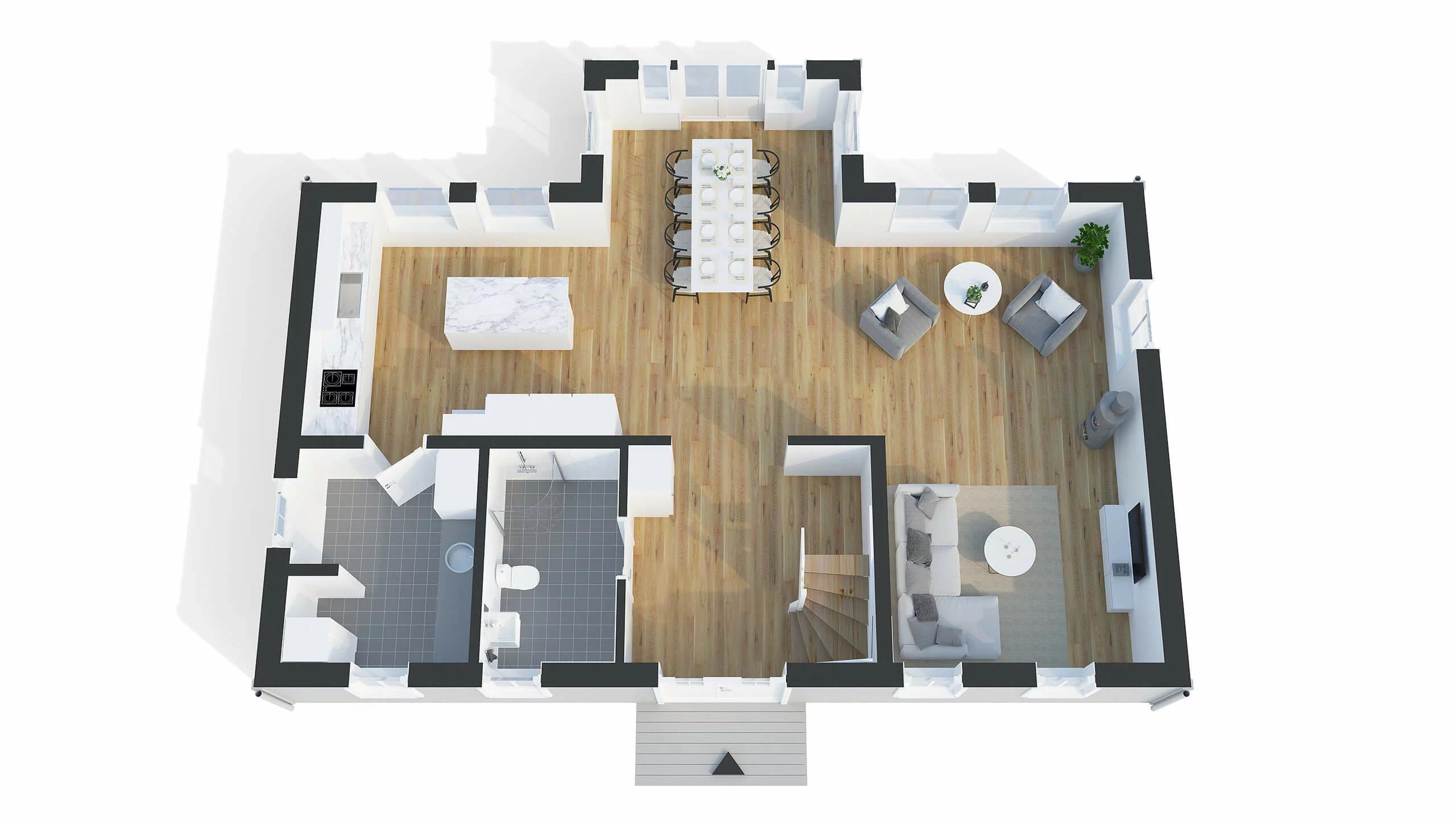 trivselhus villa söderhamn planlösning