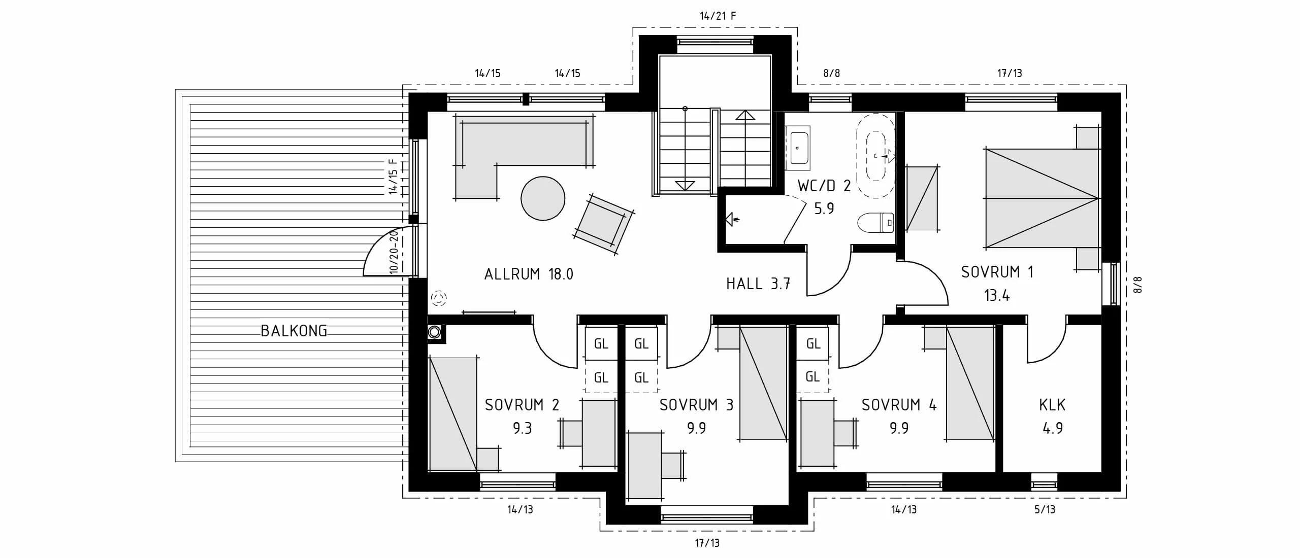 trivselhus villa svavelsö planlösning