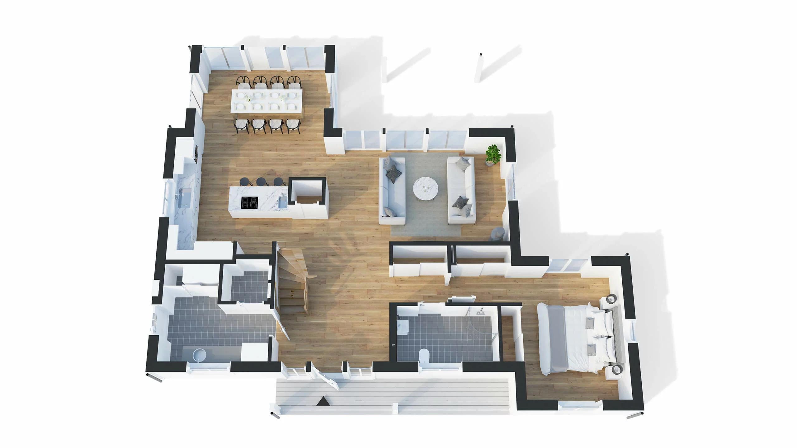 trivselhus villa tylösand planlösning