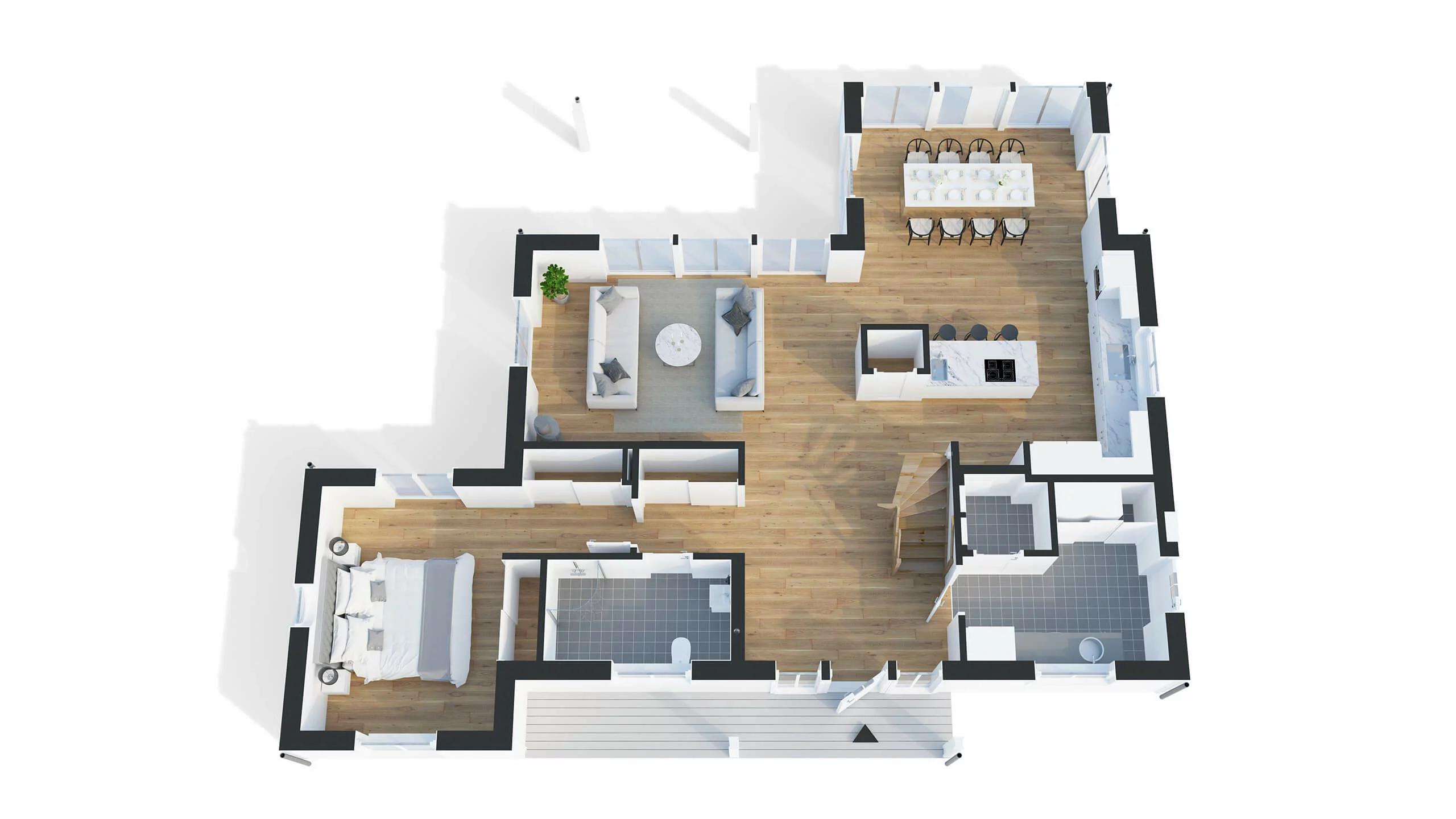 trivselhus villa tylösand planlösning
