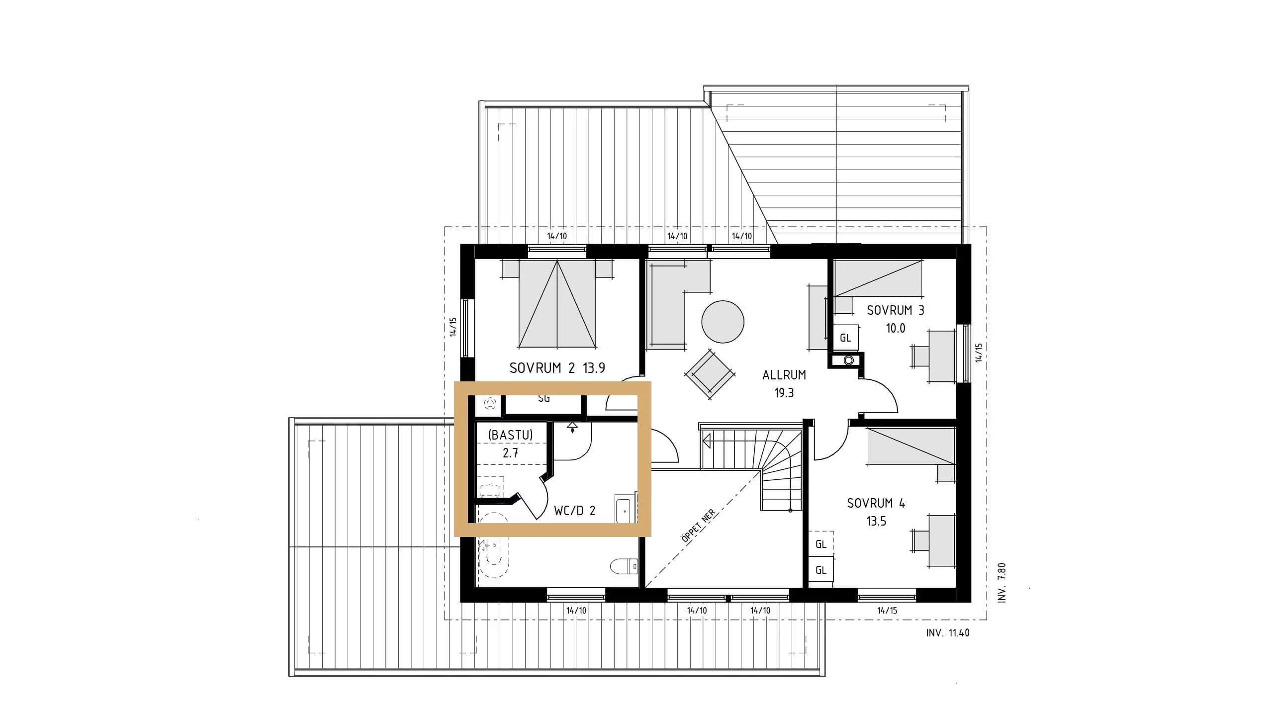 trivselhus villa tylösand planlösning