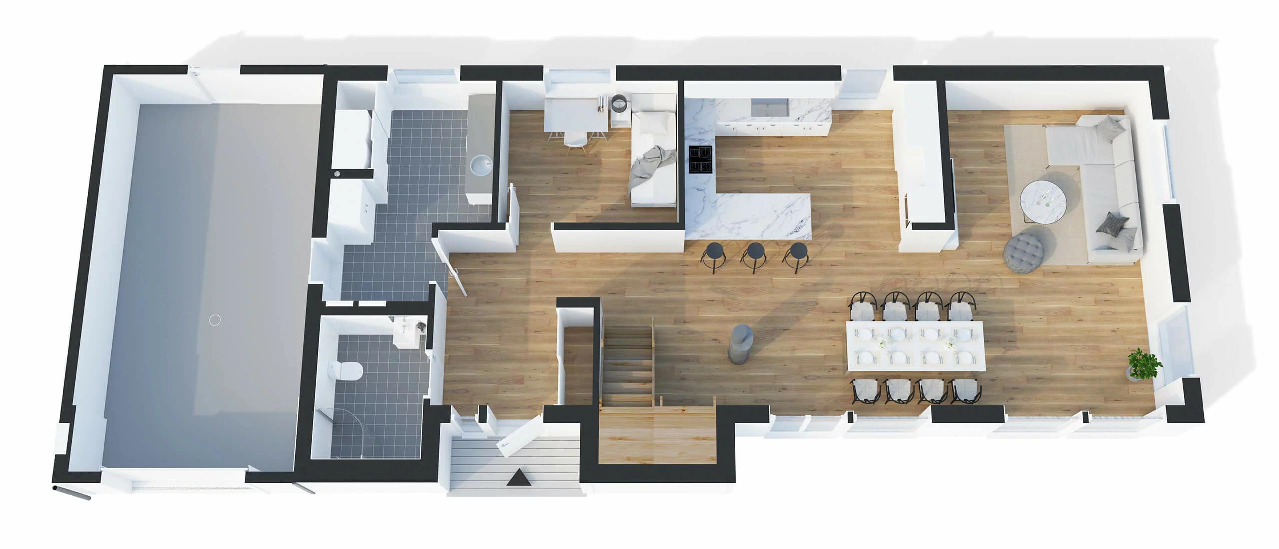 trivselhus villa värmdö planlösning