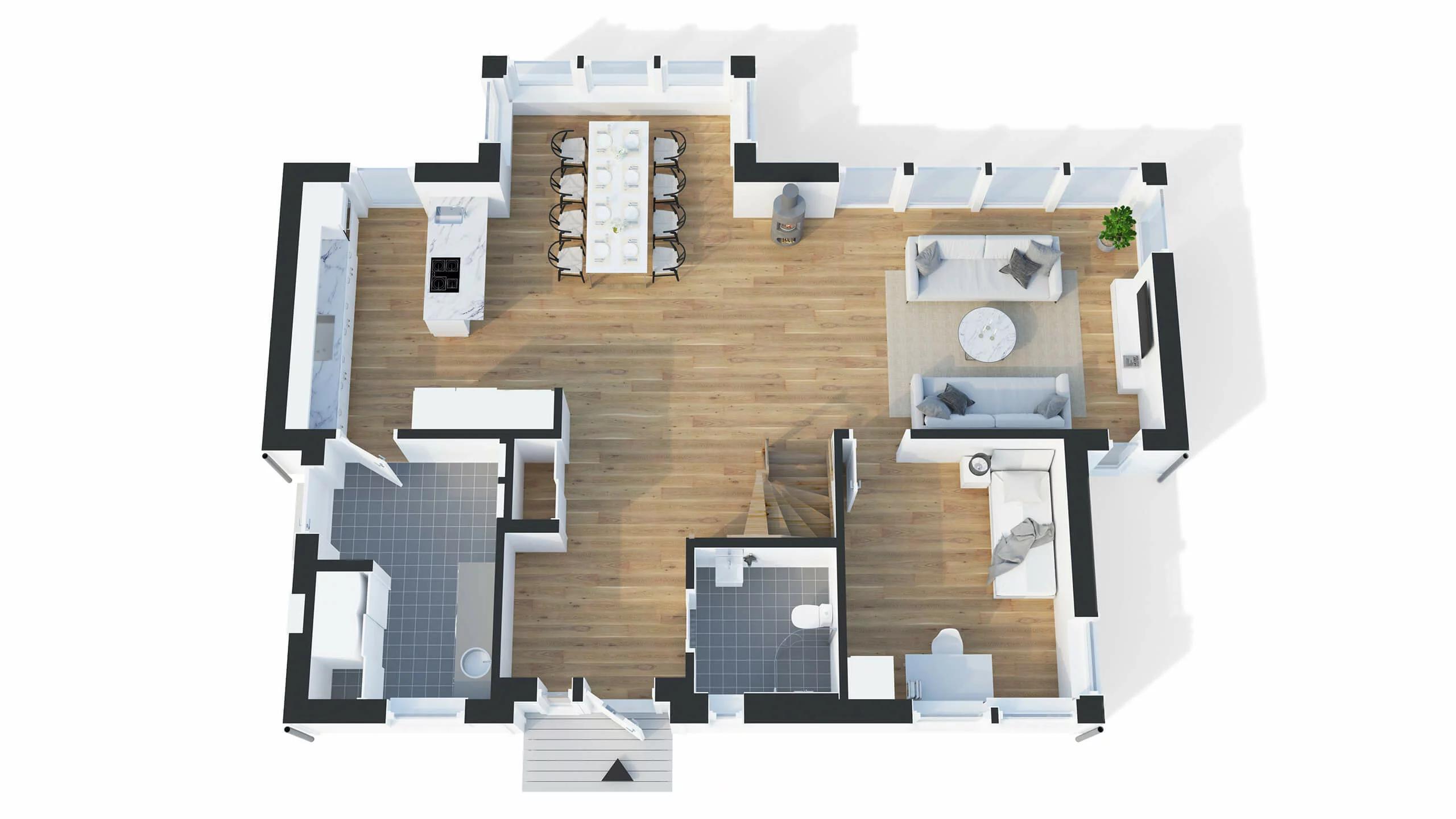 trivselhus villa västerås planlösning