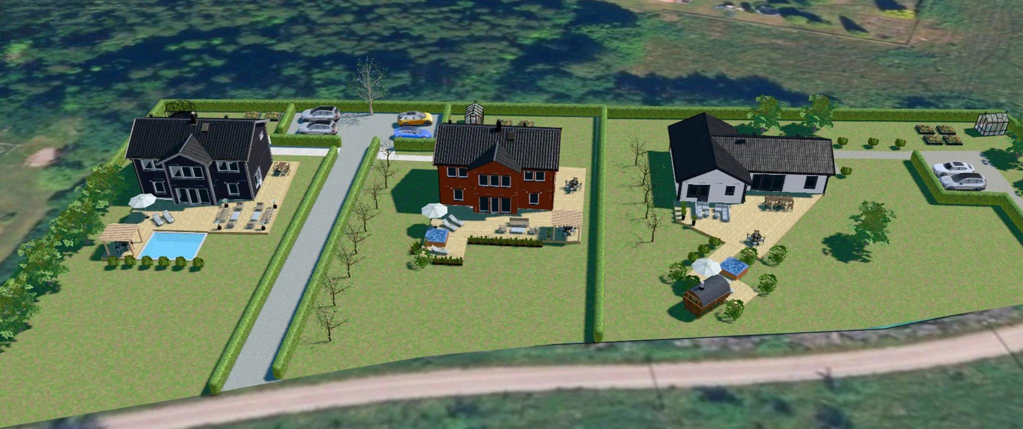 trivselhus lediga tomter växjö telestad